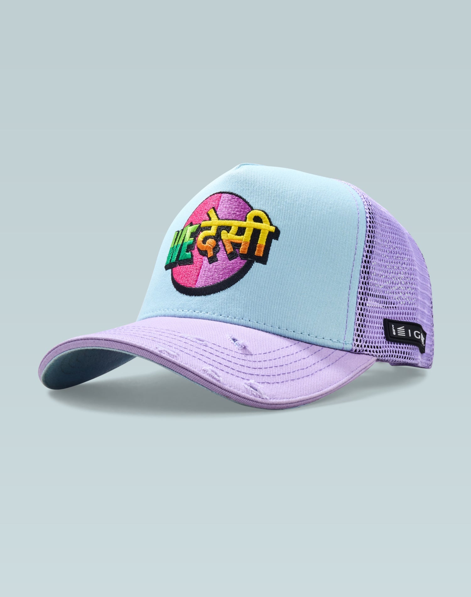 Desi & Proud Blue and Purple Cotton Trucker Cap