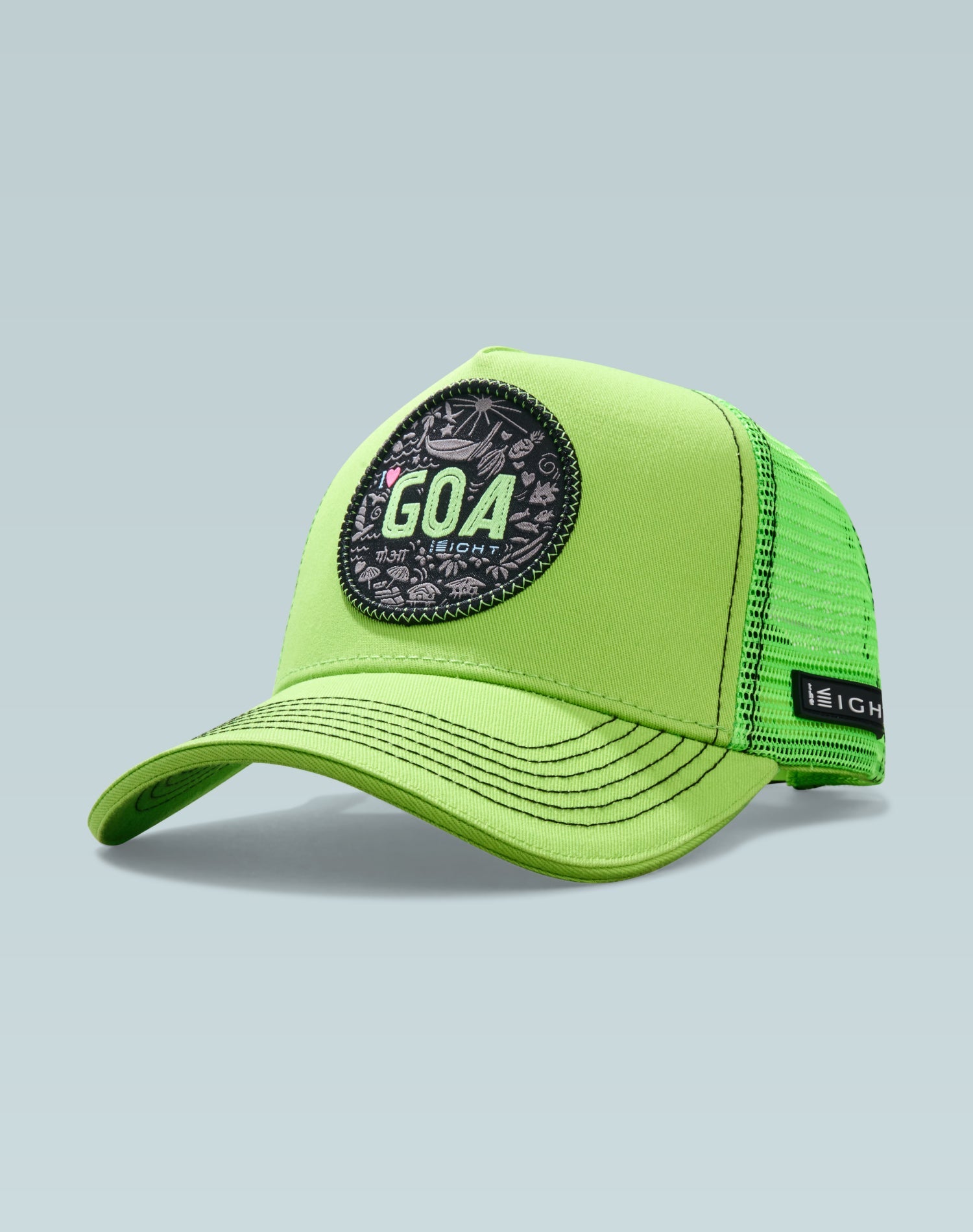 Goa Groove Neon Glow-in-The-Dark Cotton Trucker Cap