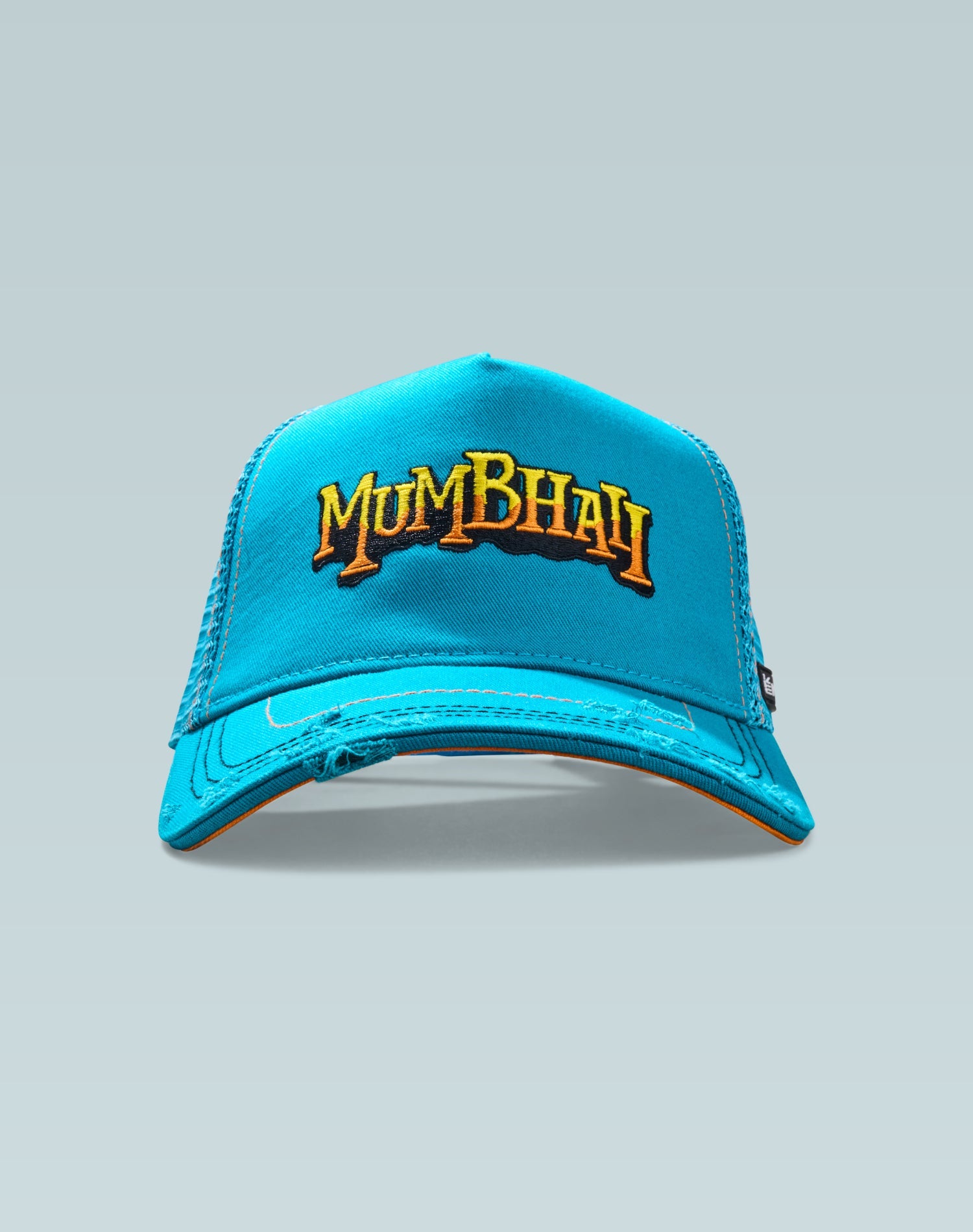 Mumbhai Blue Cotton Trucker Cap