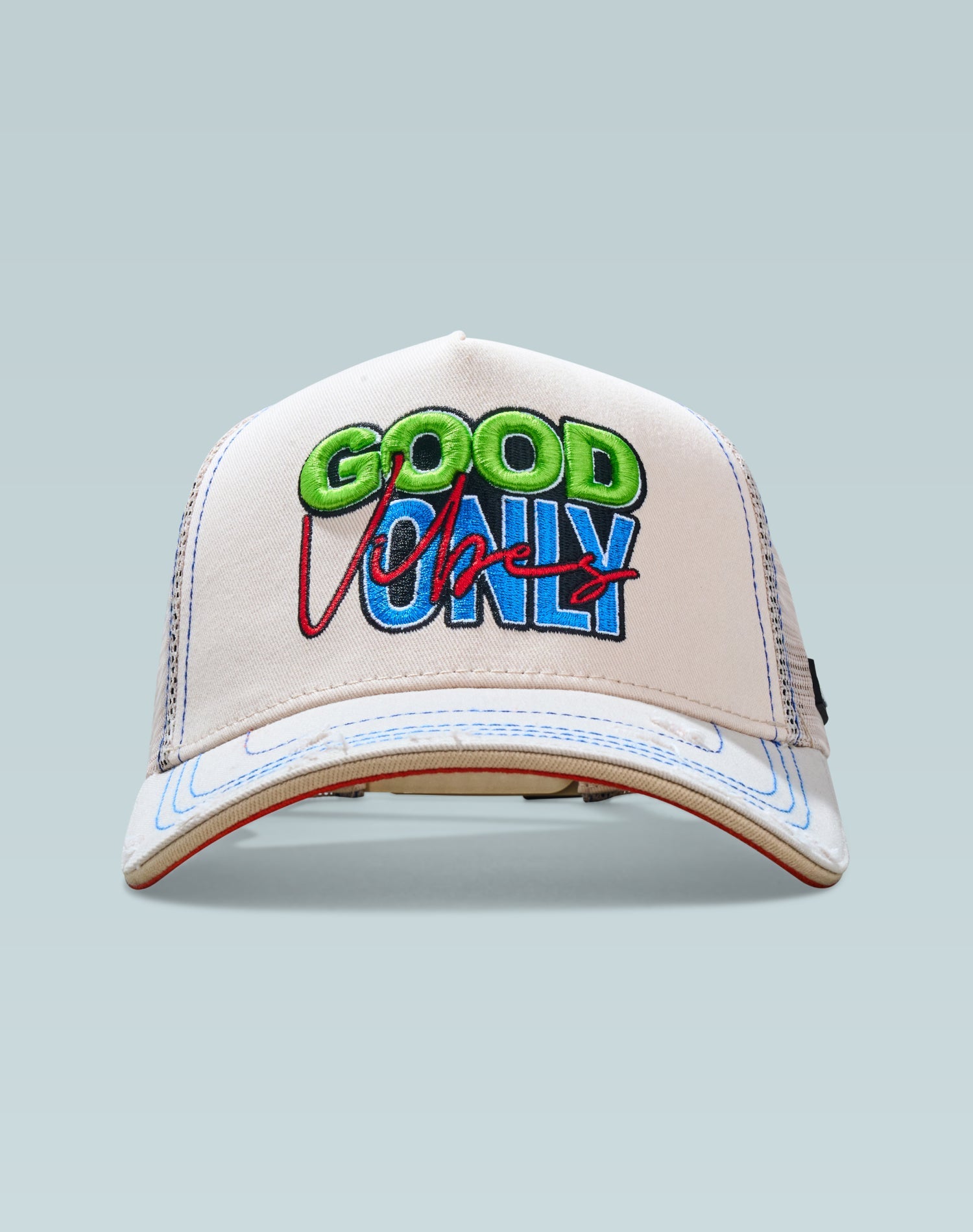 Serendipity Off White Cotton Trucker Cap