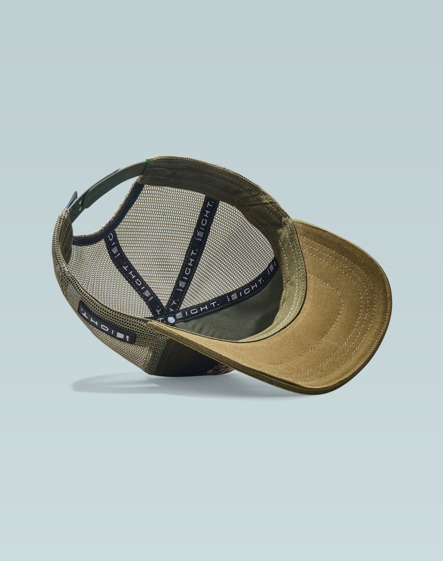 Street Pulse Olive Green Cotton Trucker Cap