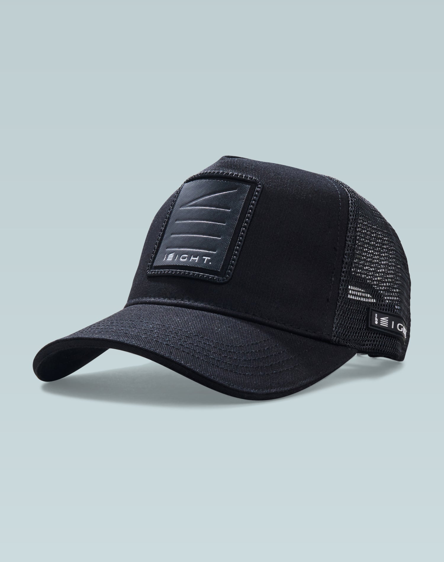 The ight Black Cotton Trucker Cap