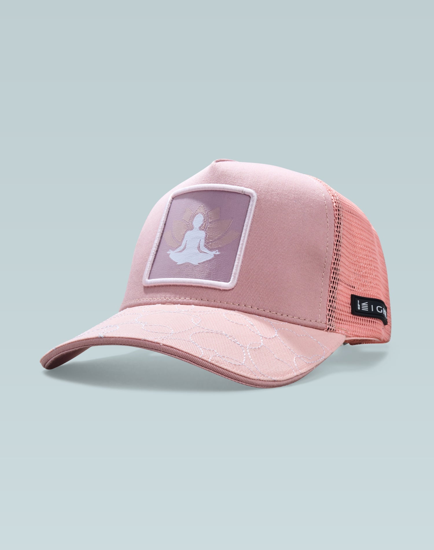 Tranquil Pastel Pink Cotton Trucker Cap