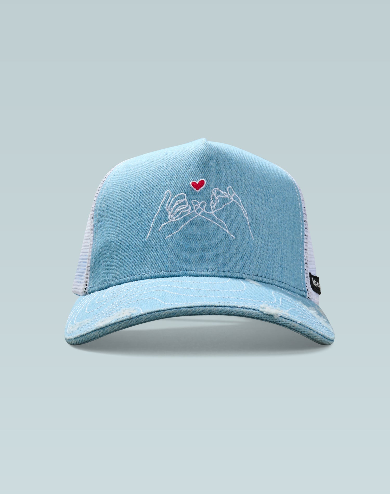 Yaksok Light Blue Denim Look Trucker Cap