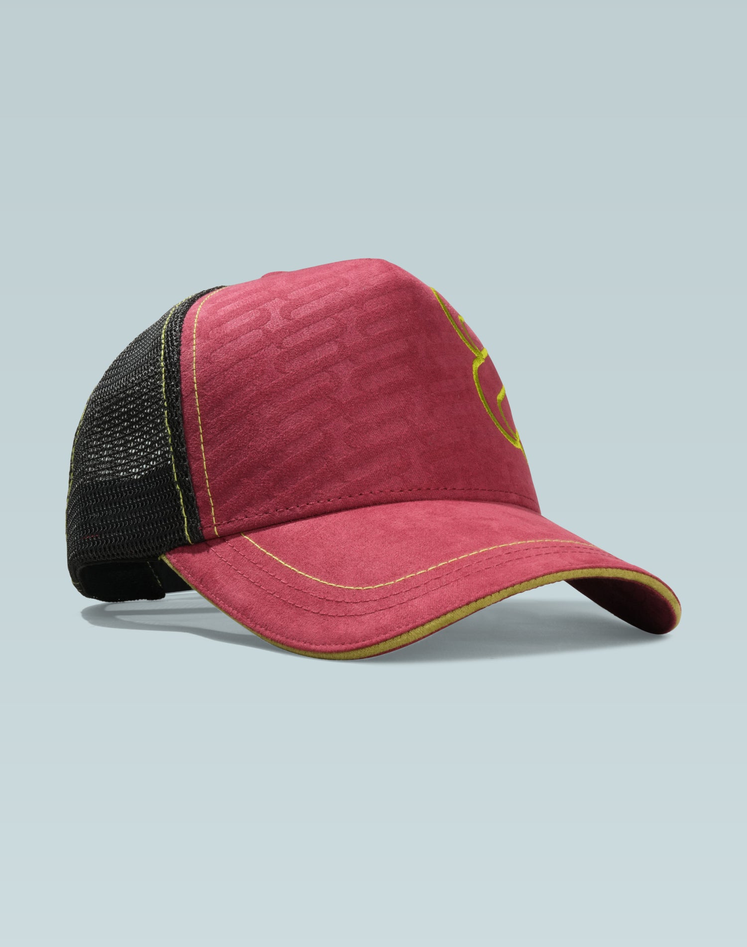Apollo Maroon Suede Trucker Cap