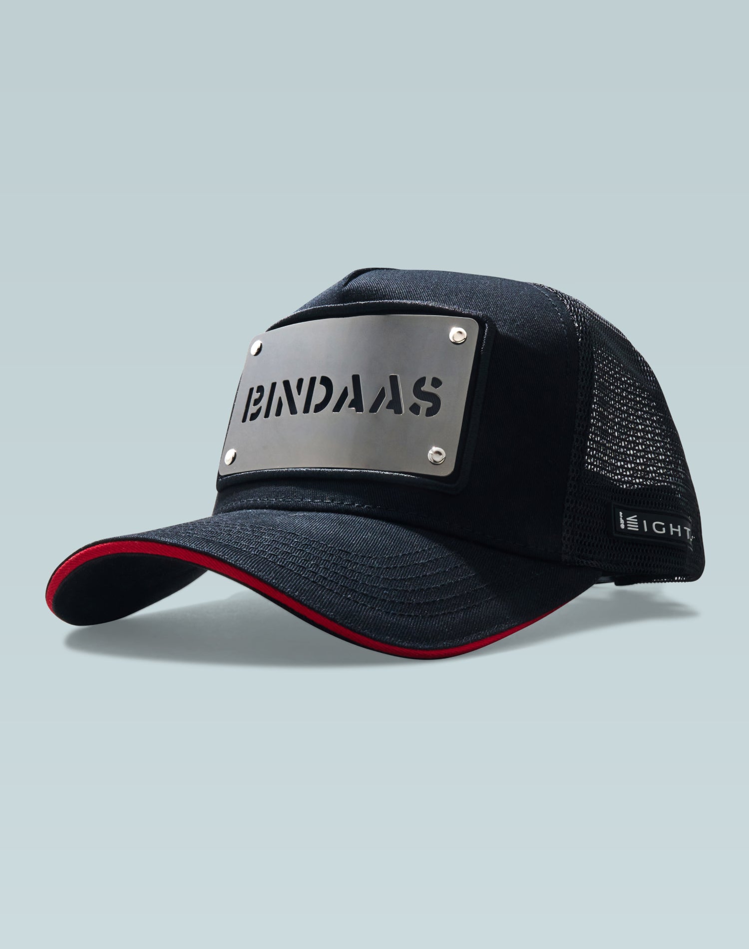 قبعة سائق الشاحنة القطنية السوداء من Bindaas
