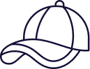 Curved visor